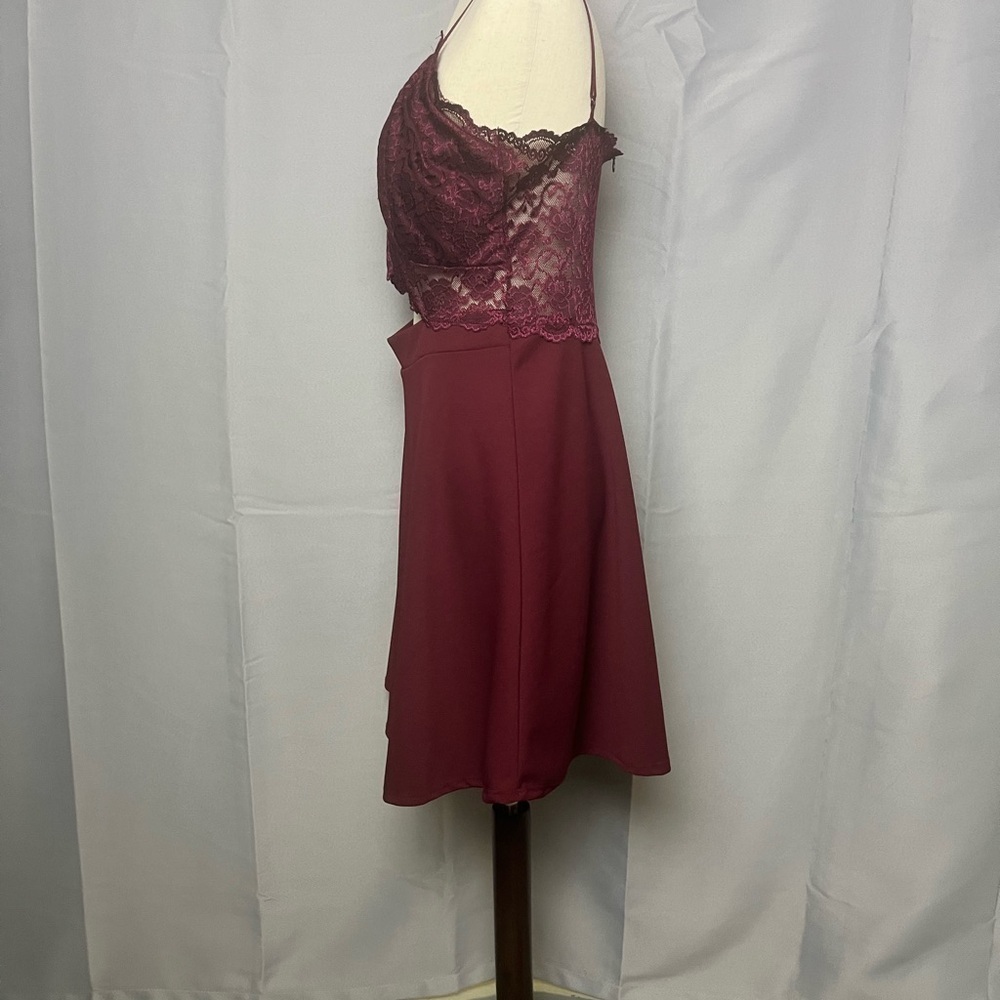 O’DELILAH PROM DRESS Mid length dress with cut out middle EUC - Picture 5 of 17